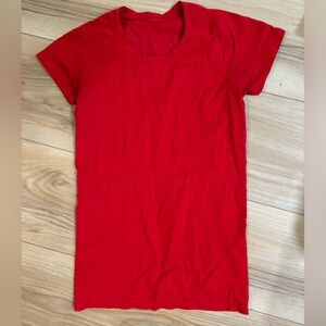 Lululemon red swiftly tech short sleeve